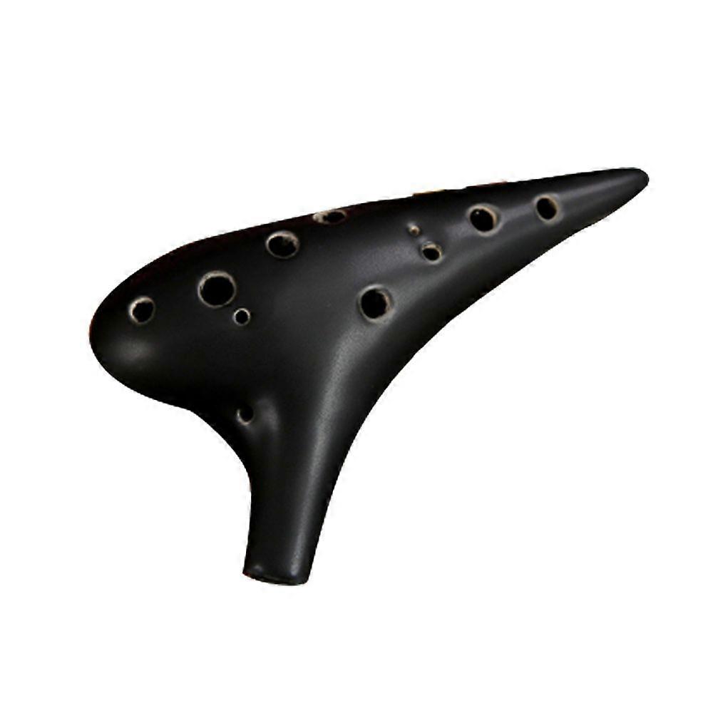 12 Hole Ocarina ,Alto C Ceramic Ocarina,with Neck Strap, Gift Idea For Beginner Musician, Easy to Learn