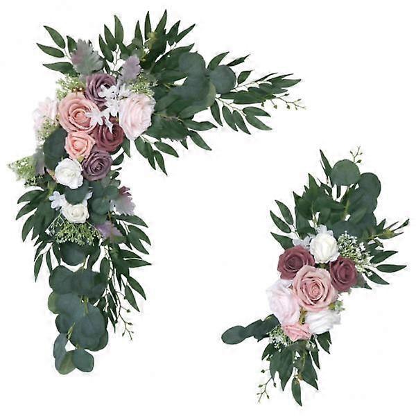 3 av bitar Arch Pink Window Display för bröllopsceremoni