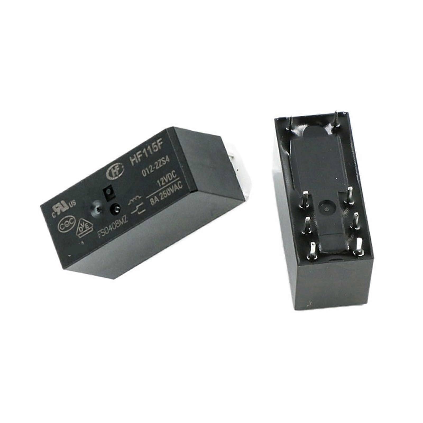 12V Relay HF115F0122ZS4 HF115F 012 2ZS4 HF115F0122ZS4 Two Groups of Conversion 12VDC DC12V 12V 24V 8A 8PIN(5PCS)