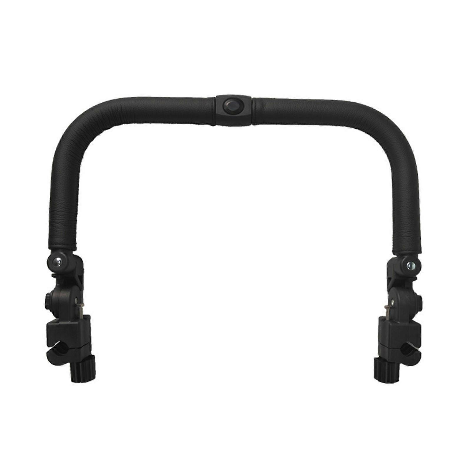 Baby Strollers Bumper Strollers Accessoy for Newborns Replacement Front Handle PU Leather Bumper Bar Handrail