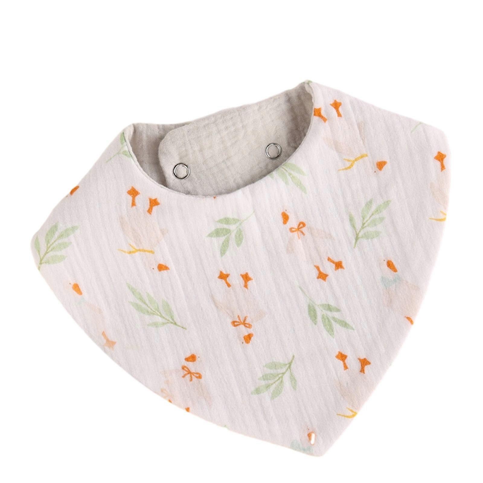 Multifunction Muslin Bibs Soft Breathable Triangle Bib 6-layers for Babies Toddlers Feeding Apron Cotton Saliva Towel
