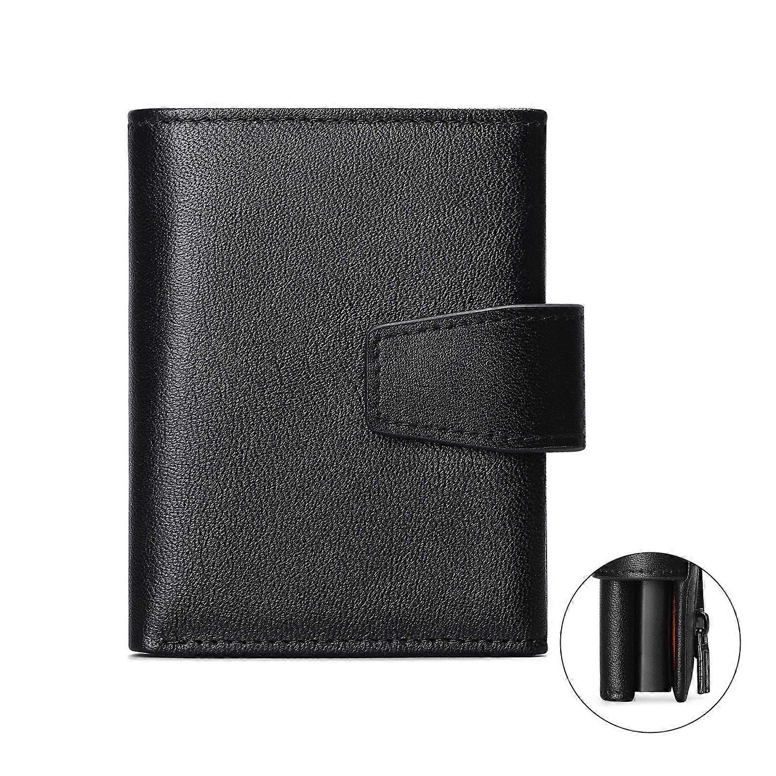 Slim Wallet for Men Wallet Blocking Aluminum Automatic Credit Card Holder for Case Wallets Orange