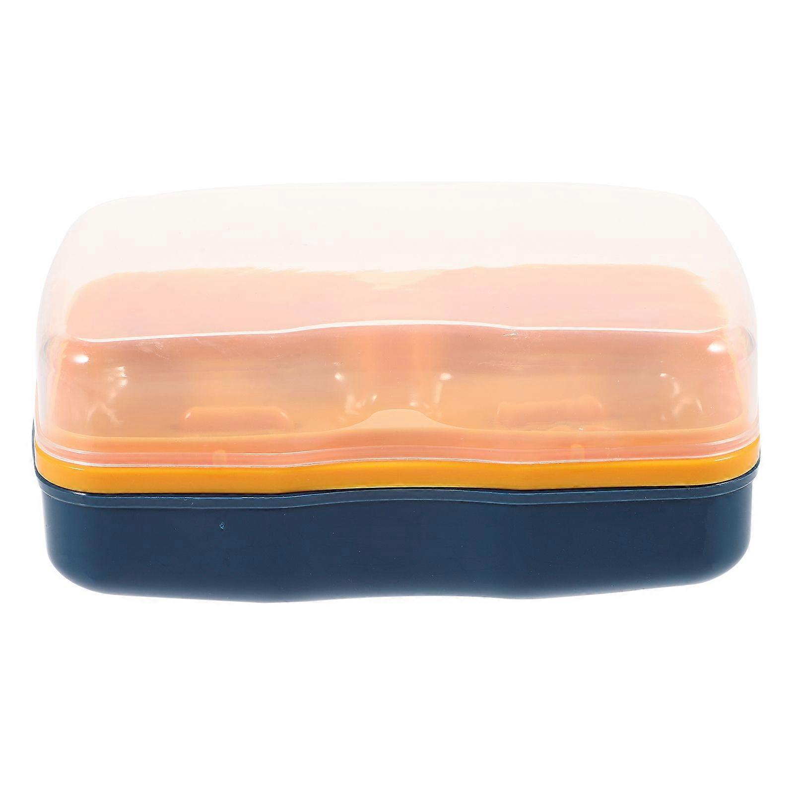 Compartment Soap Box Large-capacity Soap Storage Holder Bathroom Soap Box With Lid