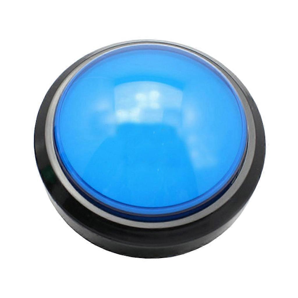Arcade Push Buttons Big Dome Push Button 100mm Big Push Button LED Illuminated with Microswitch  Blue