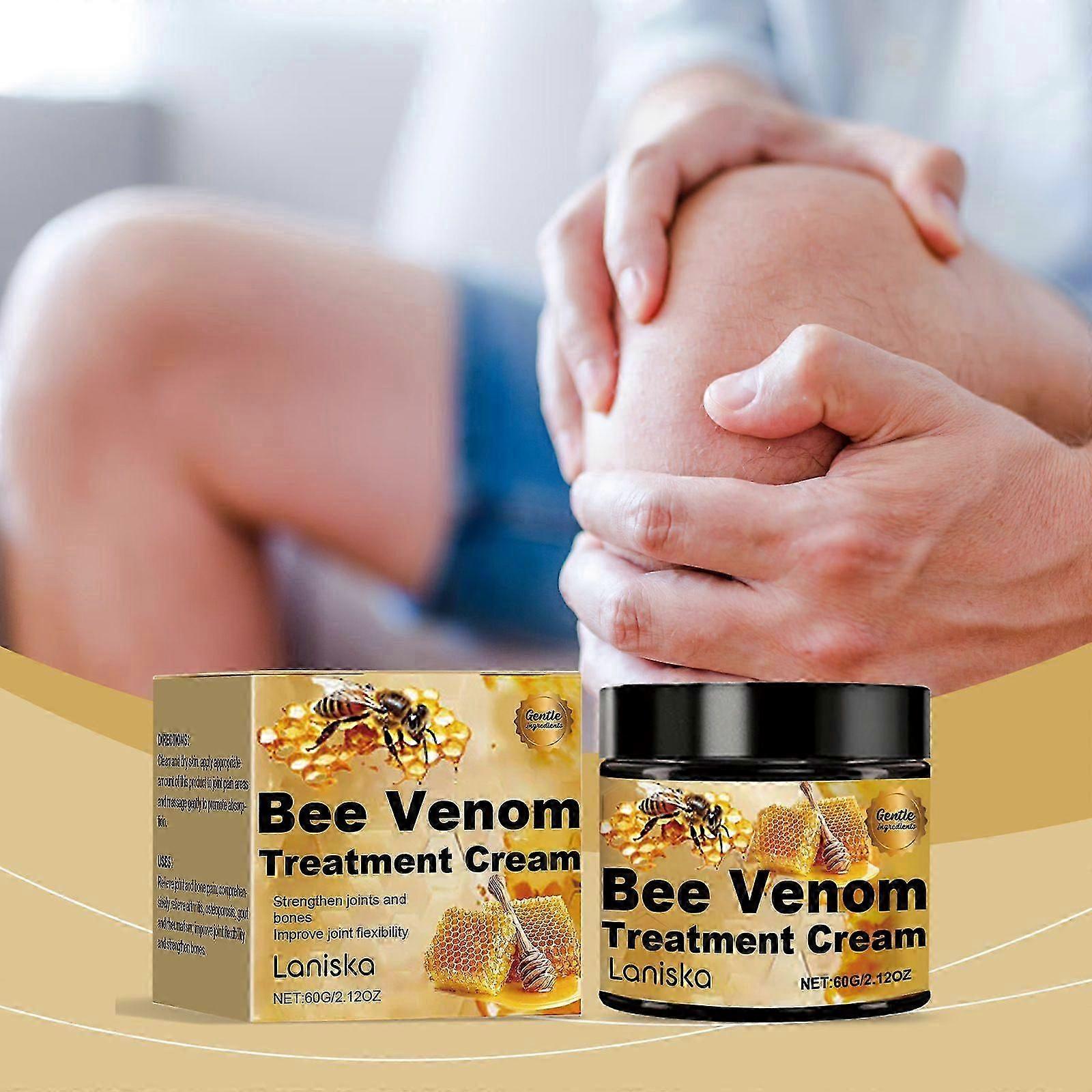 קרם ריפוי עצמות להקלה על כאבים, קרם עיסוי ג'ל לטיפול במפרקי עצמות של דבורים, מקל על כאבים ומקל על נוקשות