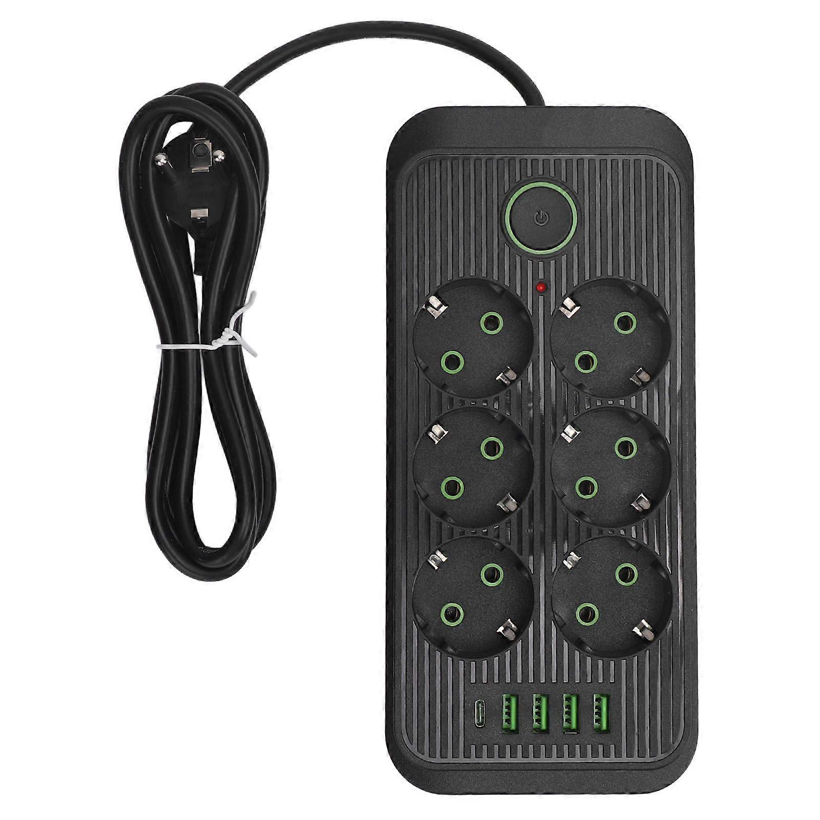 High quality  (SUNGO) USB European power strip 6-way power strip 4 USB and US...