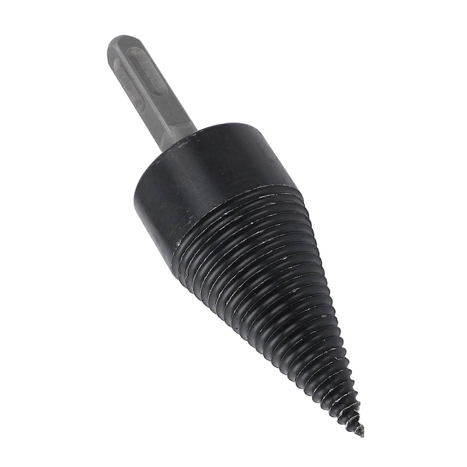 Firewood Log Splitter Kindling Splitting Wood Drill Bit with 3 Drilling Handles Firewood Log Drill Bits Labor Saving 42MM 