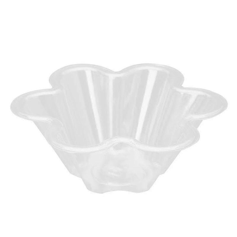 100pcs 320ml klare trompetenförmige Einweg-Eisbecher PXCL