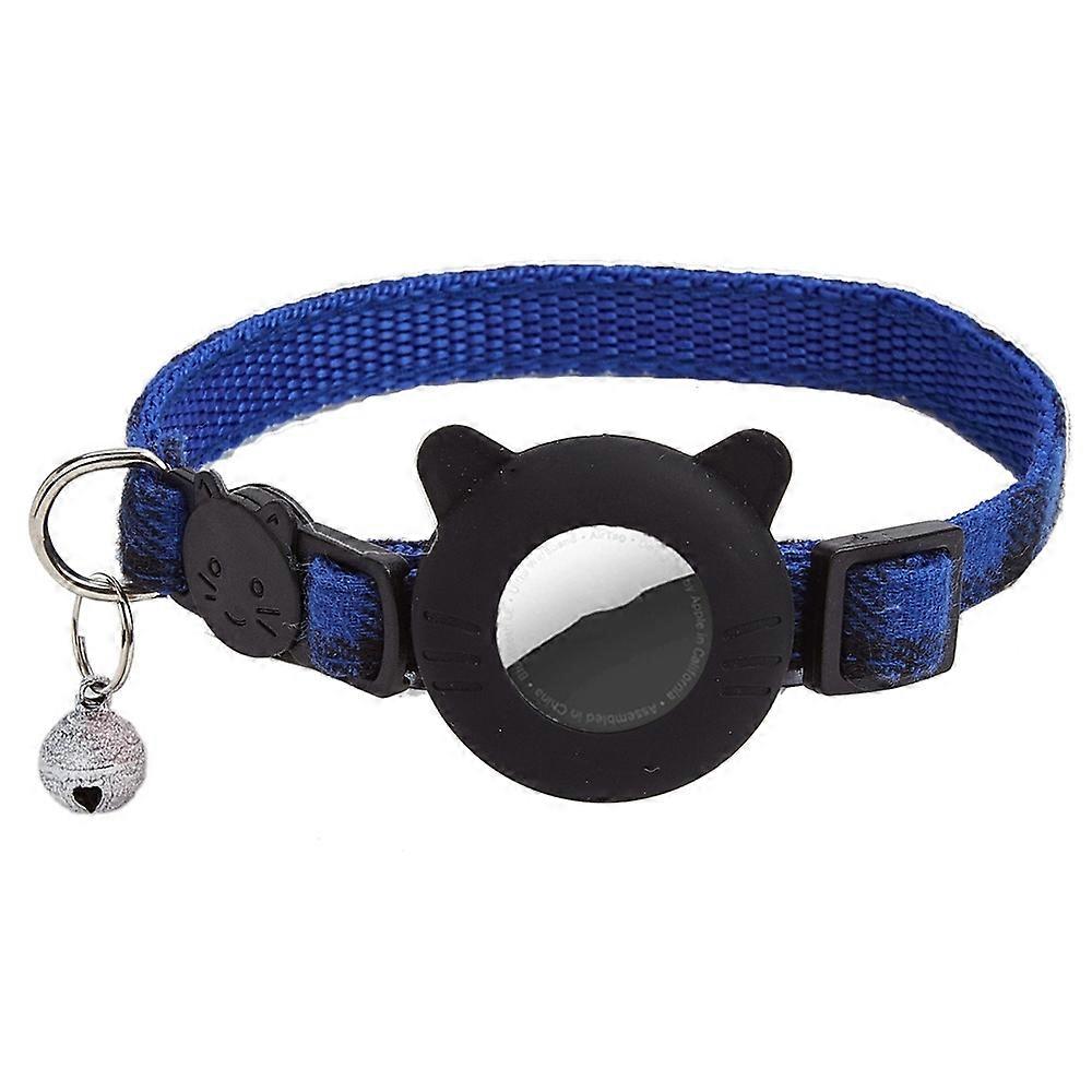For AirTag Tracker Protector Cat Ear Design Silicone Case Pet Collar with ID Address Tag
