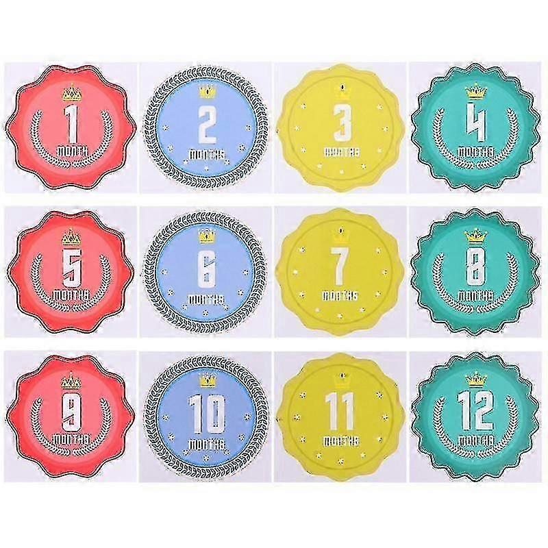 11.2X11.2 Cm Assorted Color Special Occasion Card Boxes & Holders 1 Set Milestone Belly Decals 1 To