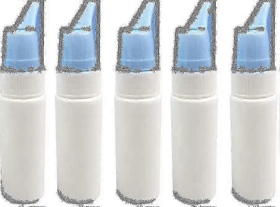 5pcs 60ml空の鼻スプレーボトル再利用可能なファインミストスプレー