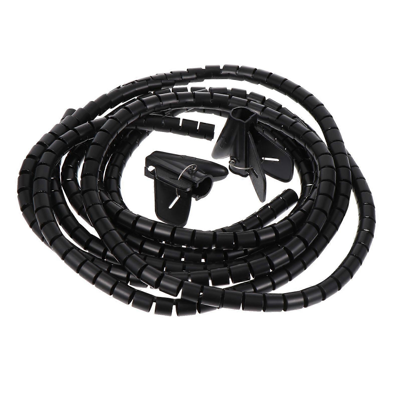 2pcs Cable Tube Organizer Cuttable DIY Cable Wrap Durable 2M Wire Sleeve