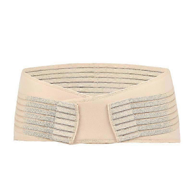 חגורת תמיכה בהריון - חגורת לידה מתכווננת לנוחות וגמישות - חדר כושר, יוגה, ספורט - גוון עור XL