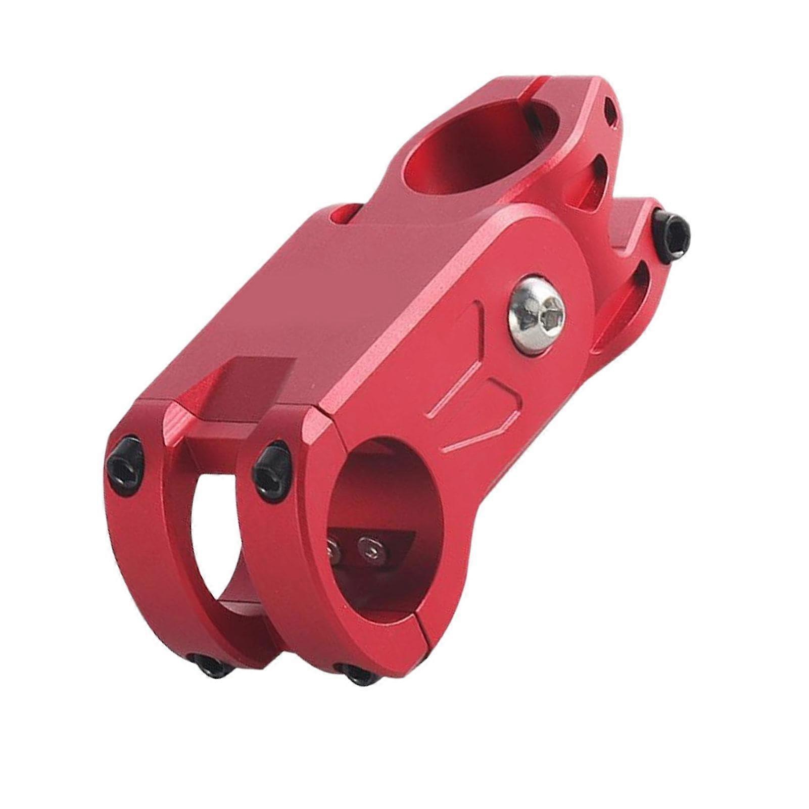 Adjustable Stem, Mountain Handlebar Stem, 12.5 x 5.2 x 4.4 cm Aluminium Riser for Bikes, Alloy red