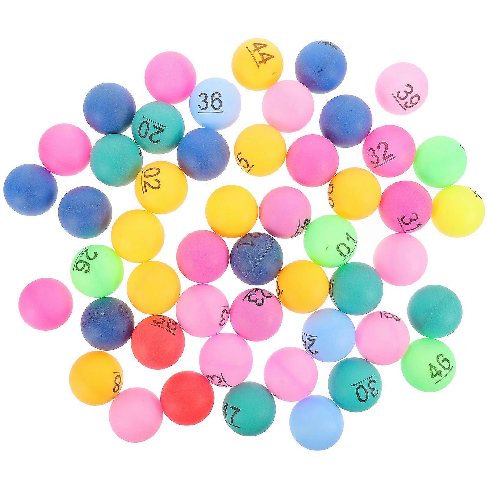 50pcs Plastic Balls, Small Colored Pong Balls, Fade Resistant Party Game Props for Activities