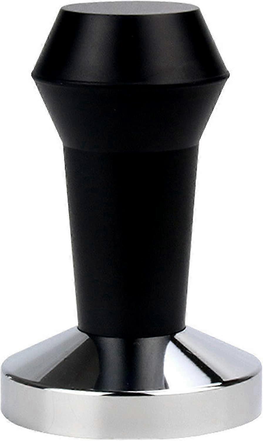 Espresso Coffee Tamper with Black and Red Stainless Steel Handle Suitable for Various Coffee Machines (51MM)