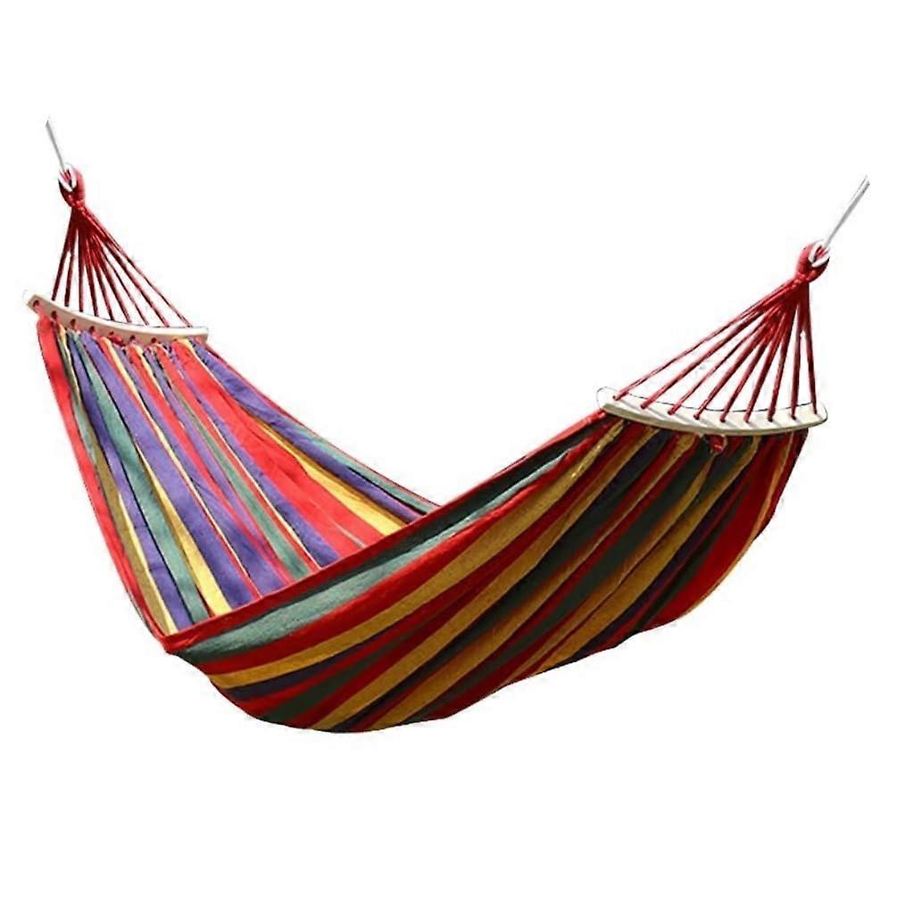 Portable Hammock for Outdoor and Home Use, Double Hanging Chair for Bedroom, Camping, and Picnics, Red Color