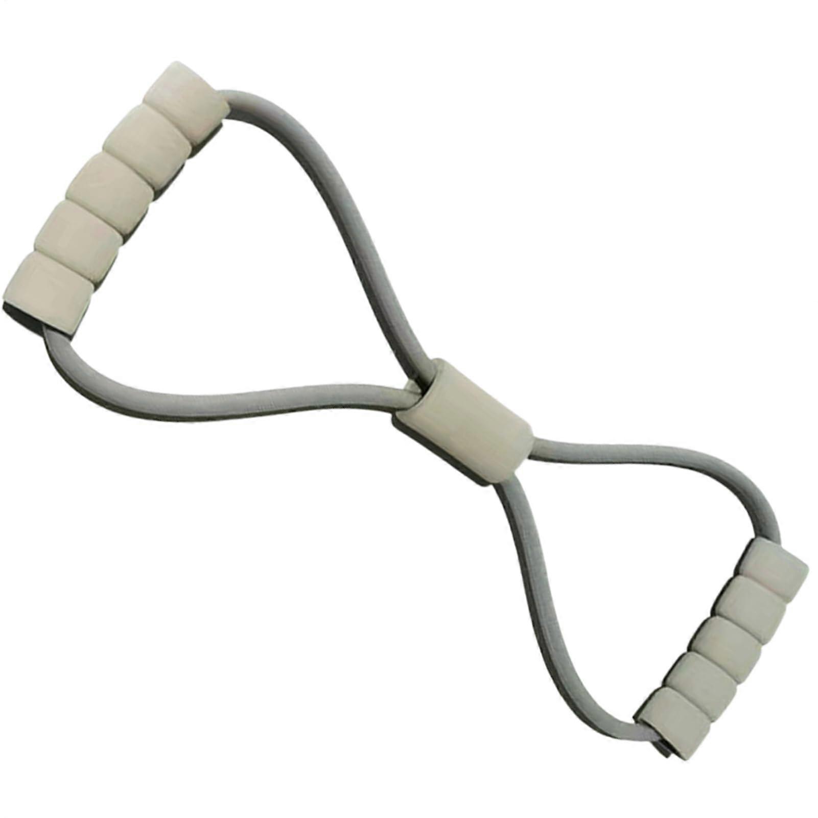 Exercise band with handles portable fitness band for women gray