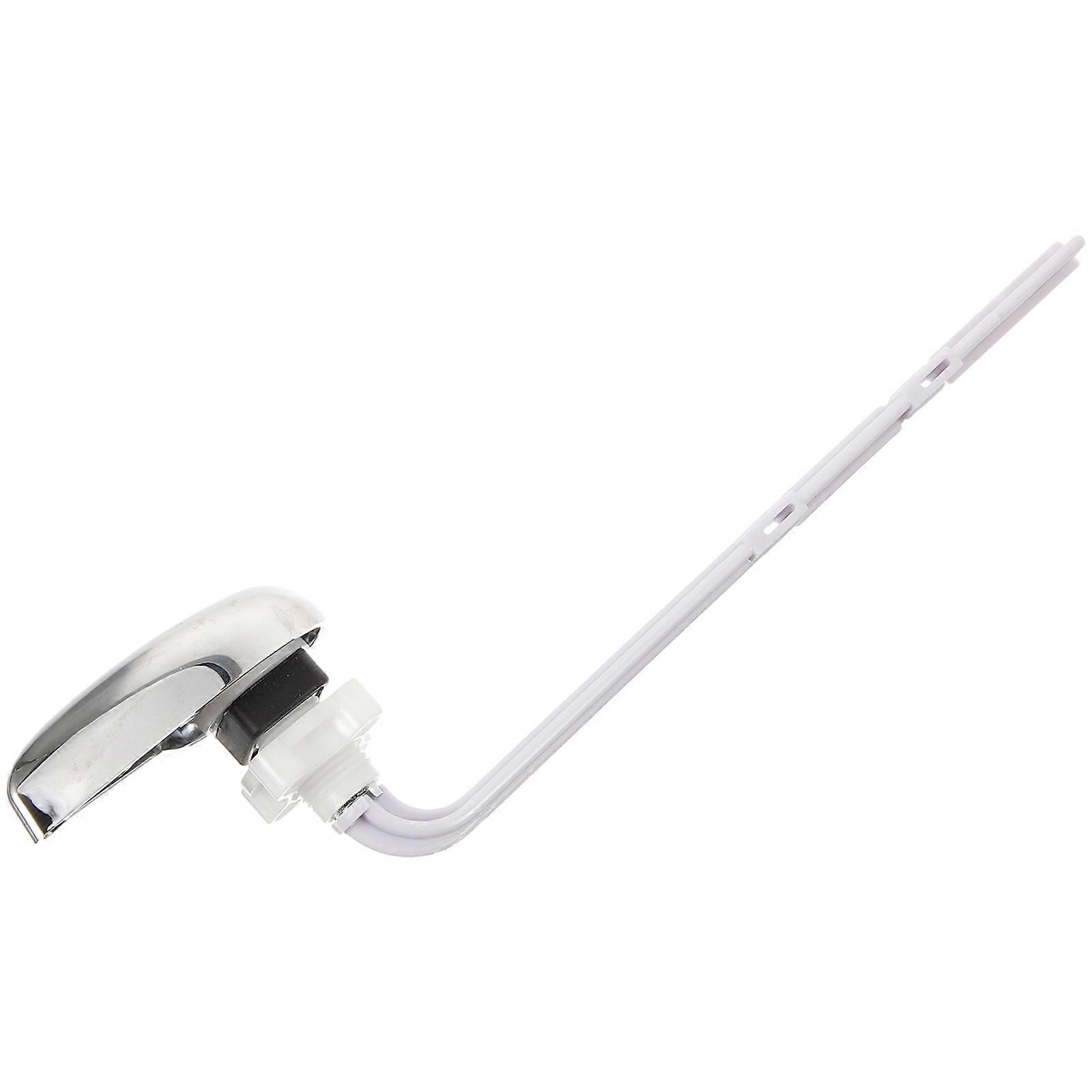 Toilet Tank Flush Lever Replacement Homeowners Daily Use 26x6cm White Lever Shape Rust Resistance Flush Control 1Pack