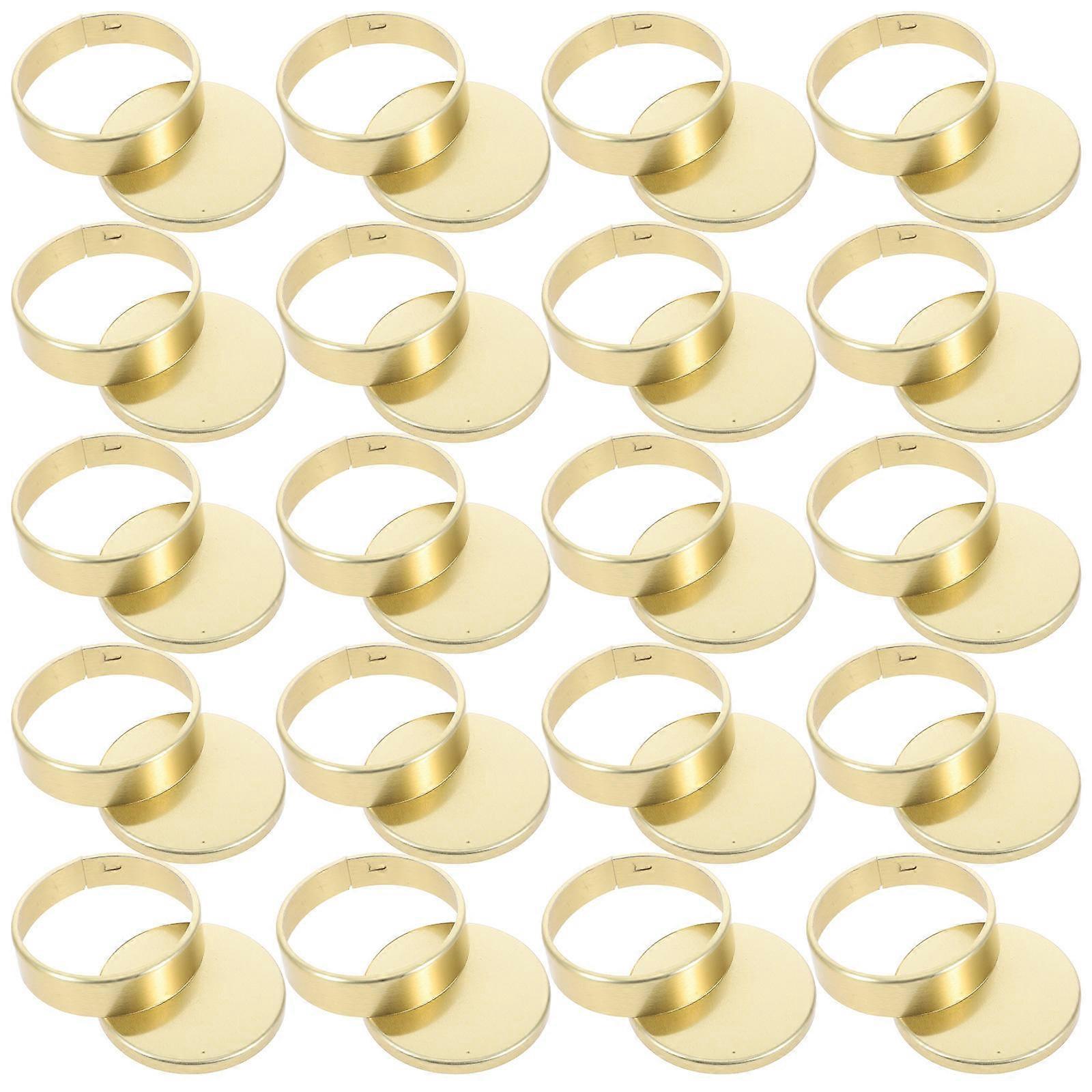 Freshness Preservation Aluminum Jar Lids for Sauce Bottles and Jam Jars Easy to Open and Close 20Pcs