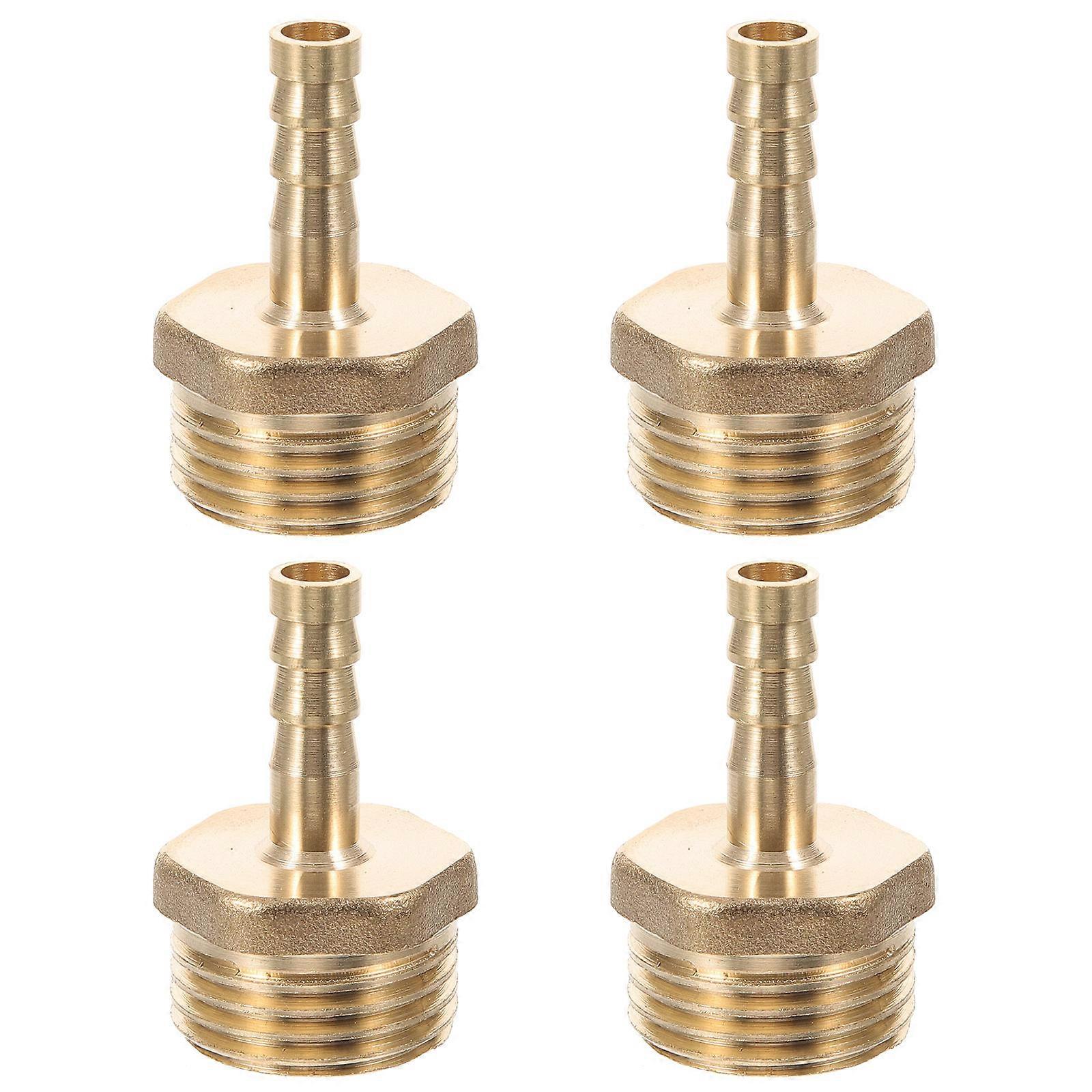 Water Pipe Fittings Pex Hose Connector Professional Plumbers Copper Pipe Fitting 1 2 Inch Tapered Thread 4Pcs