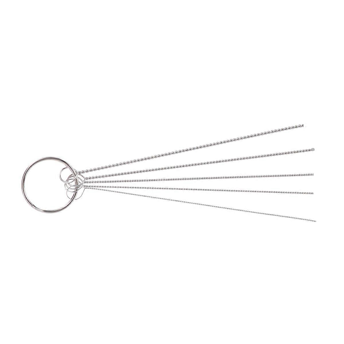 Cleaner Nylon Tube Brush Cleaning Set for Auto Motorcycle with 5 Needles and 5 Brushes