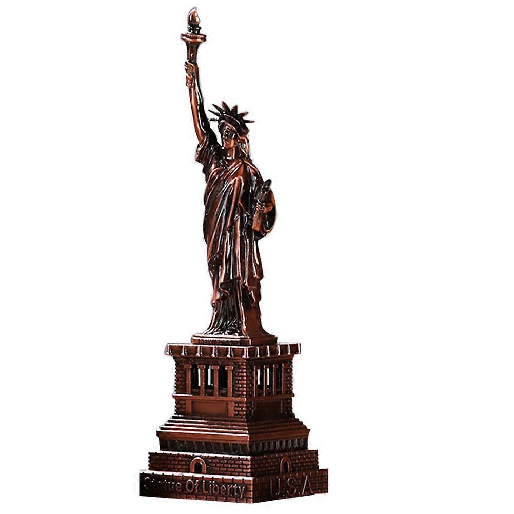 Statue of Liberty Metal Ornament – Lifelike Desktop Decoration for Home and Office, Elegant Bookshelf Accent, Easy to Clean