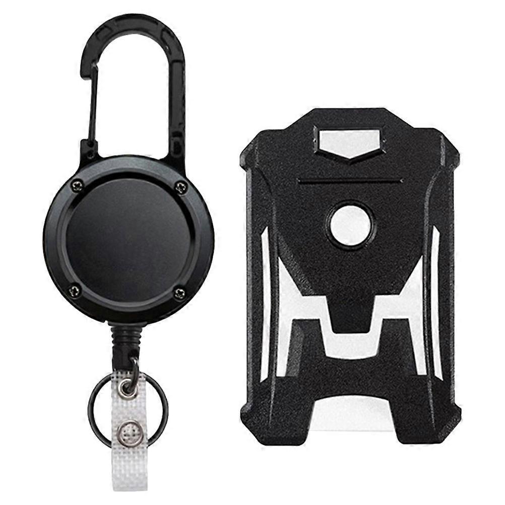Id Badges Holder Name Badge Holders With Clips Secure Carrying Sleek Design 1Set