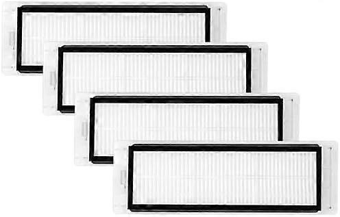 4 Pack Replacement Filter for Roborock S6 MaxV, S6, S6 Pure, S5, S5 Max, S4 Max, S4, E2, E3, E4, E5, E20 E25 E35 S50 S65 Robot Vac