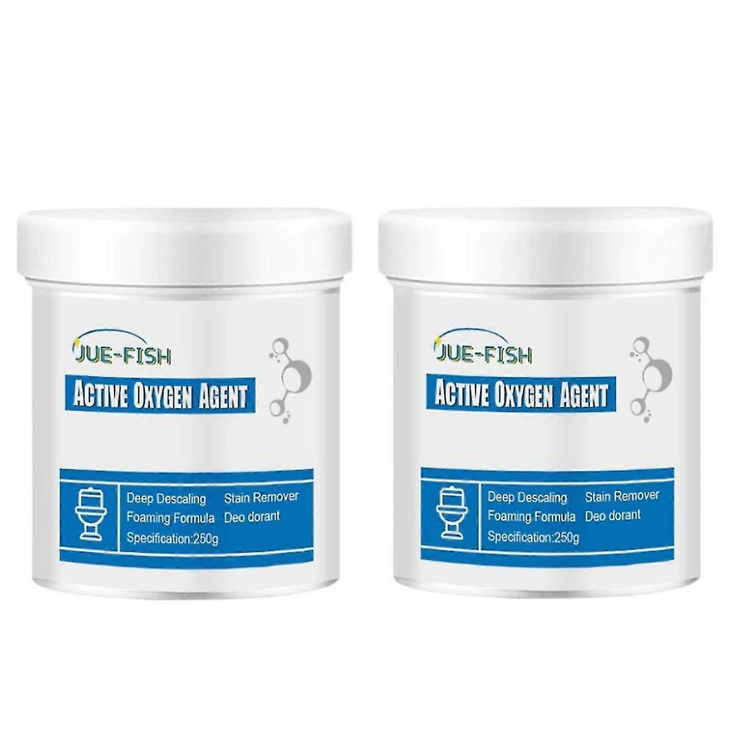 2pcs Toilet Active Oxygen Agent Powerful Pipe Dredging Agent Toilet Sink Cleaning