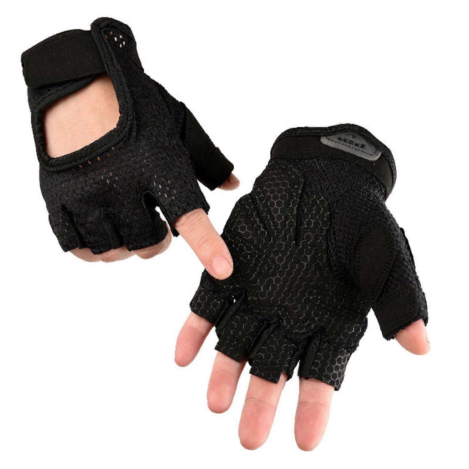 Versatiles Athletic Gloves One Pair Antiskid Grip For Weightlifting And Cycling Wristband Gym Gloves