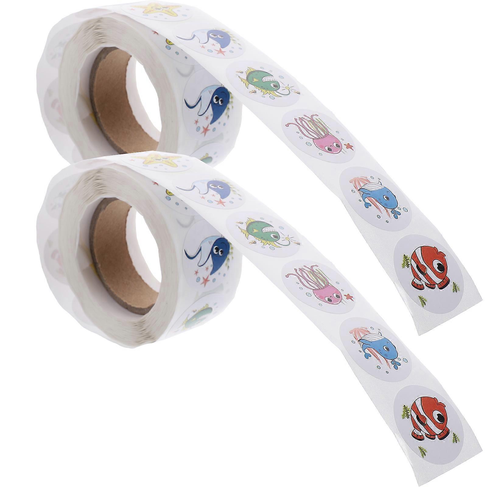 Encouragement Decals Reward Stickers For Classroom Rewards Young Children Motivation Multi-Colored 2.5X2.5Cm 2 Rolls