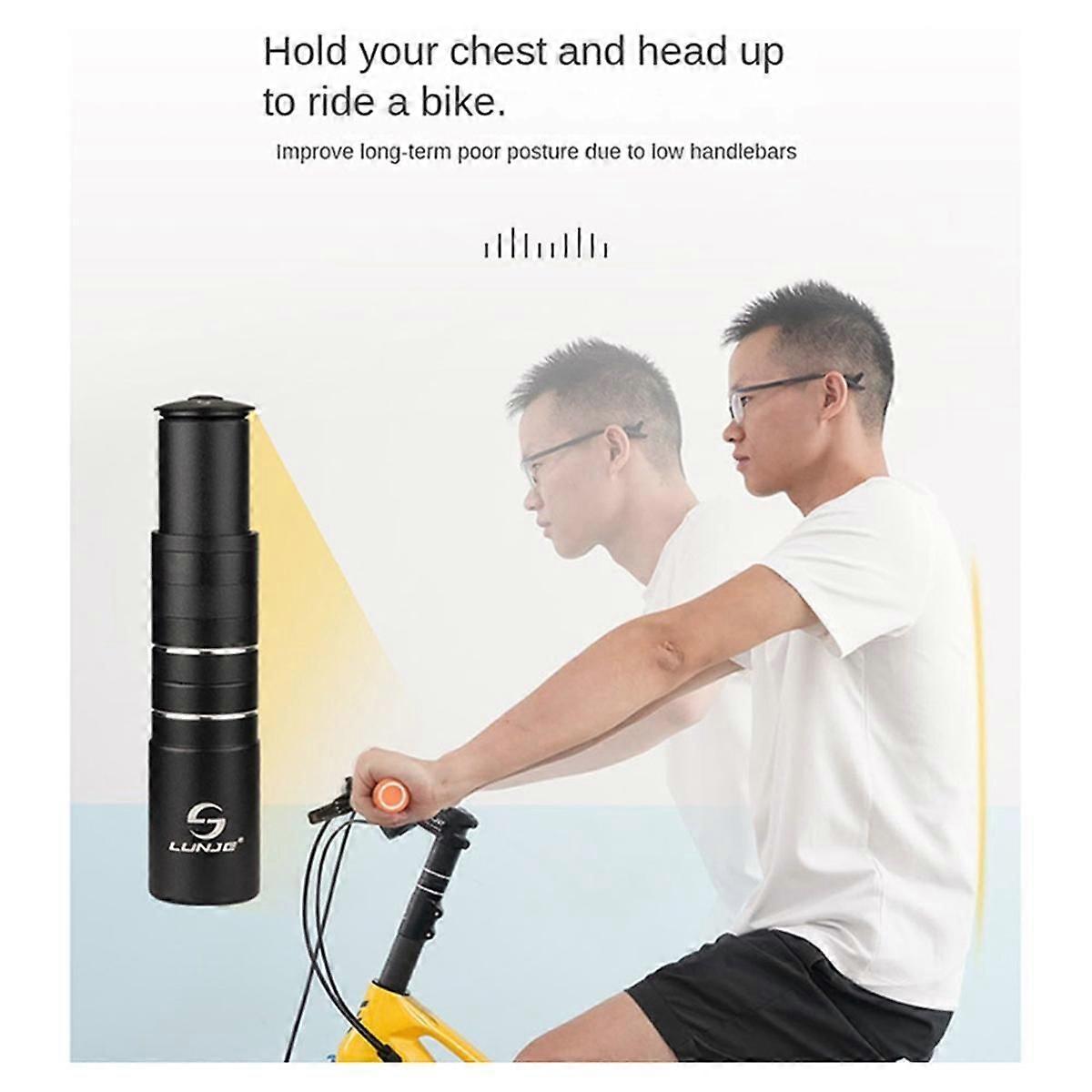 Bicycle Stem Extension Aluminum Alloy Bicycle Handlebar Riser Mountain Bike Stem Heightener Bicycle Accessories,A