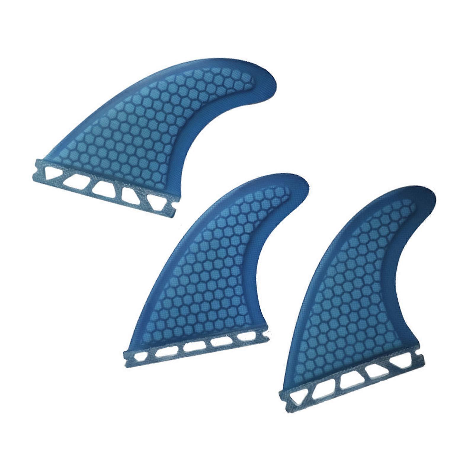 Advanced Surfboard Fins Light weight Surfboard Fins Multipurpose Surfboard Fins for Surfboard And SUPs Blue