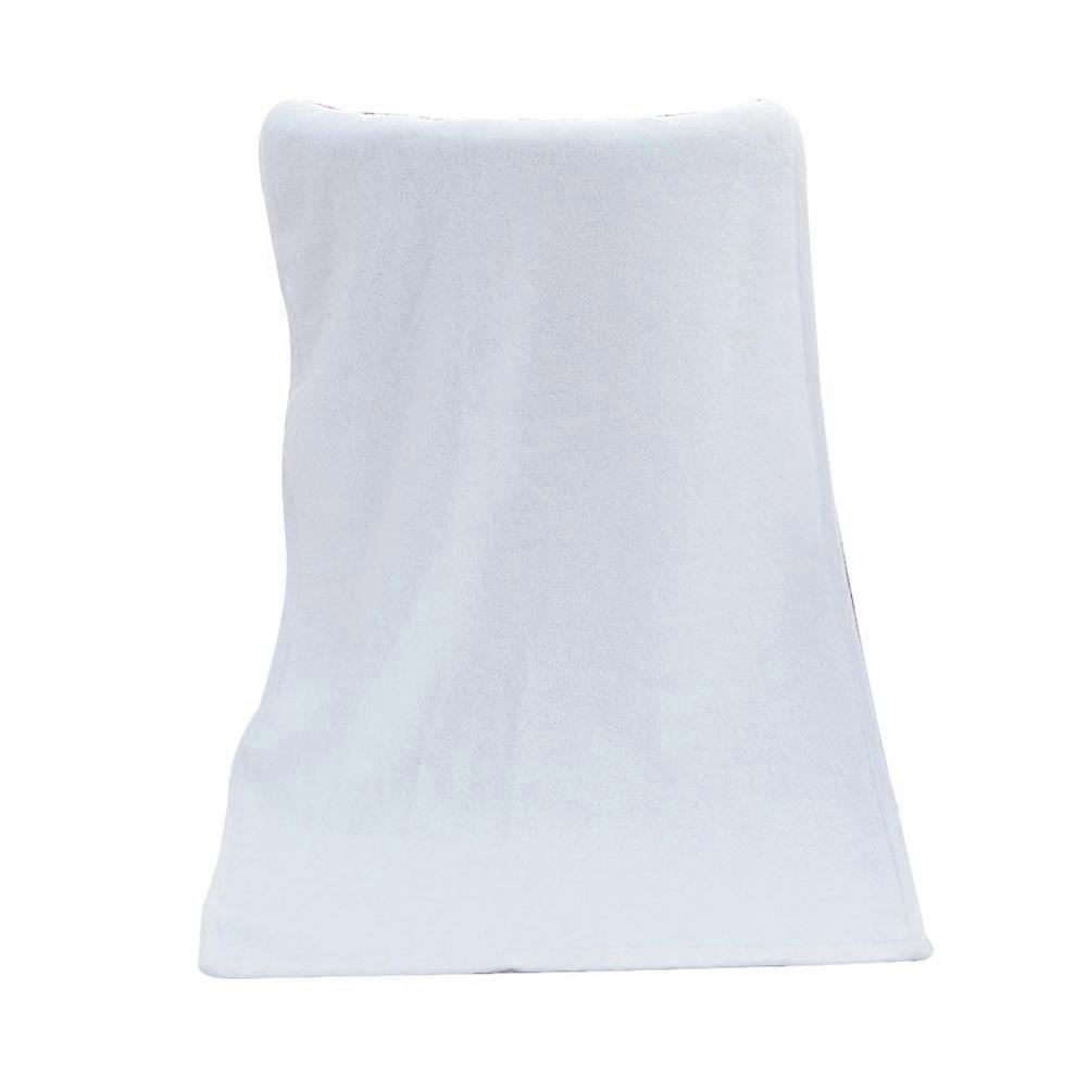 Soft Hand Towels Cotton Bath Towel For Home Hotels Barber Shops Beauty Salon White 70 X 30 X 0.5 Cm Water Absorption 1Set