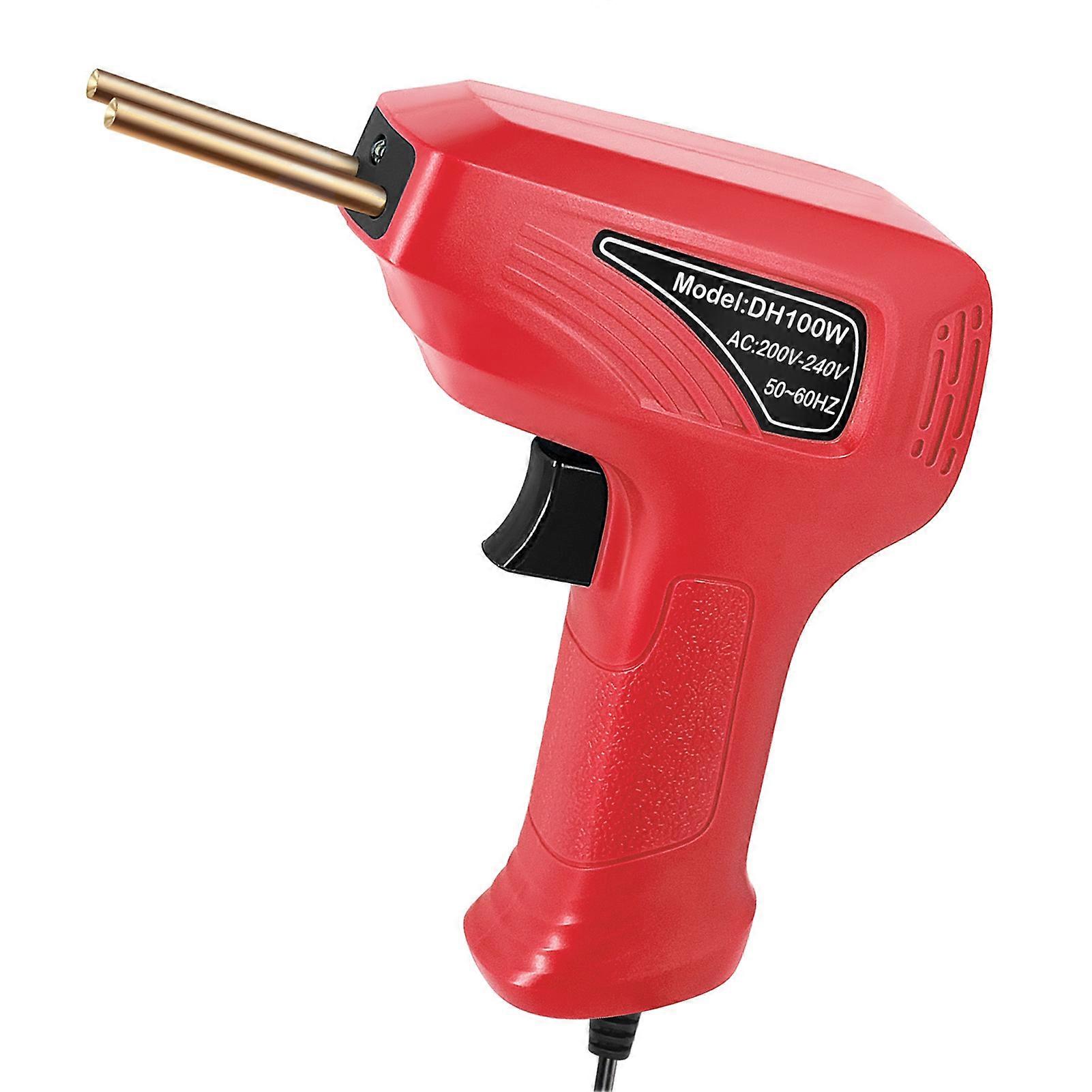 Portable Handheld Plastics Welding Machine Panel Crack Repairs Kit Thermal Cutting Hot Stapler Plastics Repairing Tool Set with LED Light