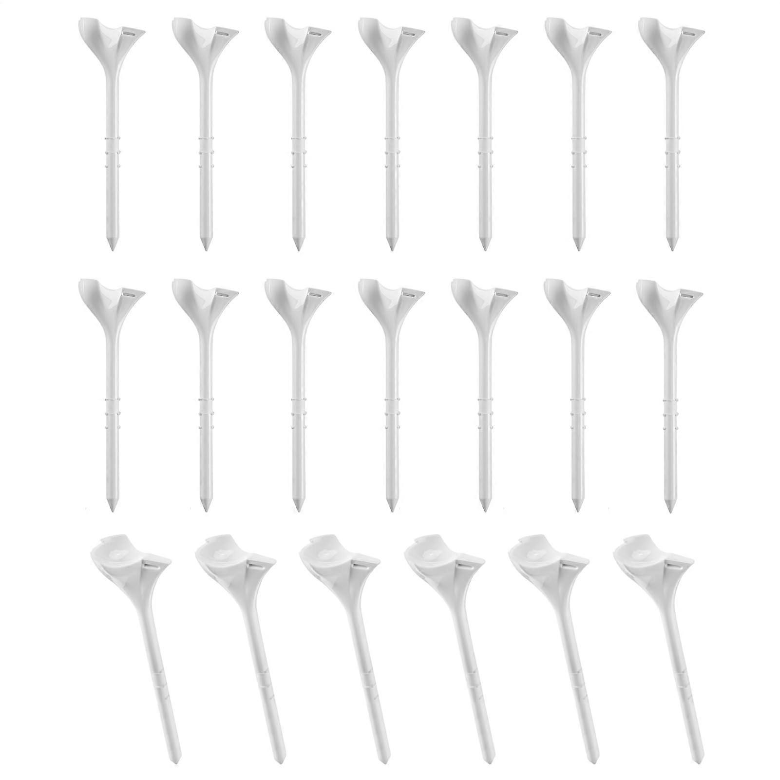 Golfball Tees, High-Performance Golf Tees for Men, 20X Adjustable Length Training Aids, Hybrid and Driver Practice Tools