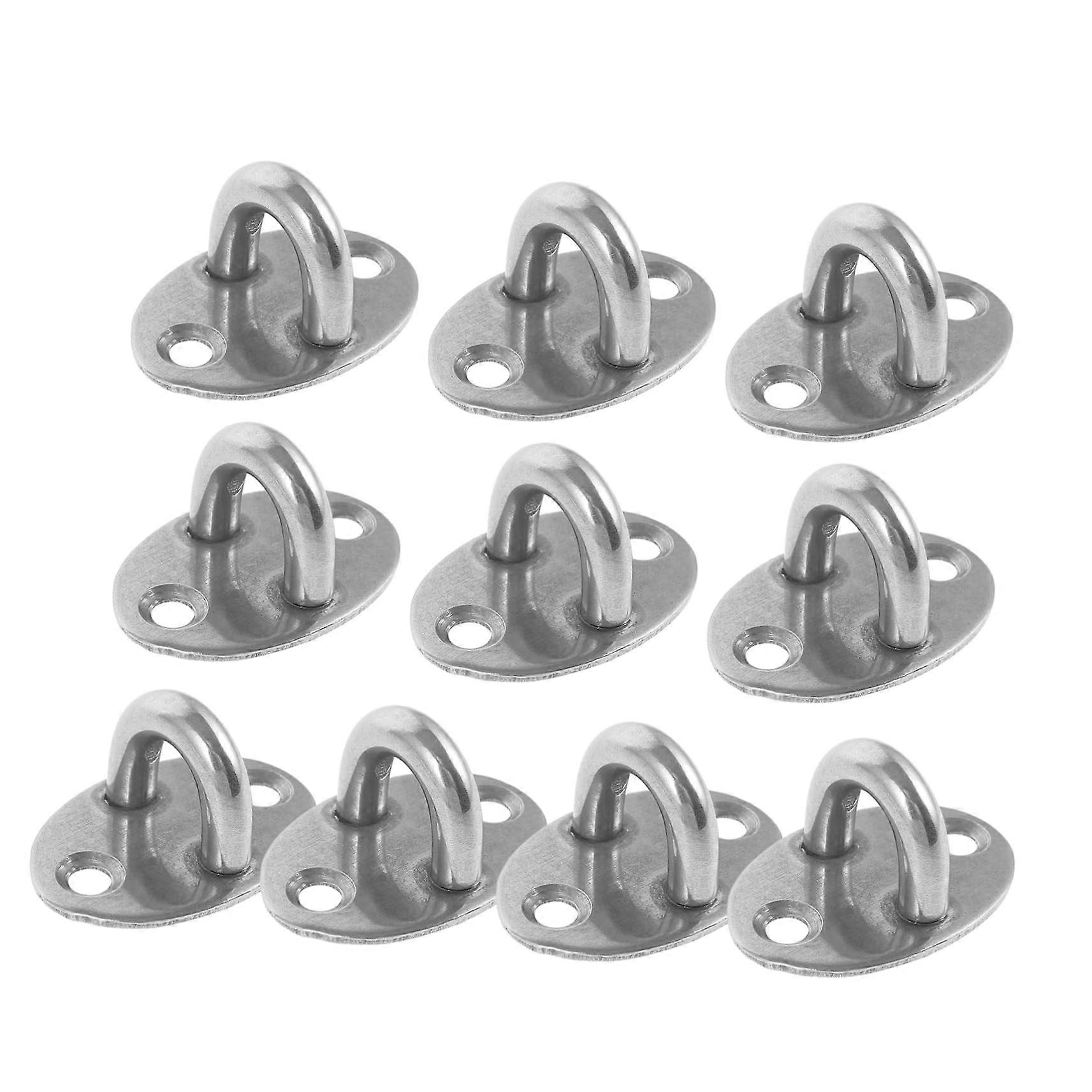 10 pieces ceiling hooks made of material for hanging of heavy objects, easy mounting hook for versatile applications.