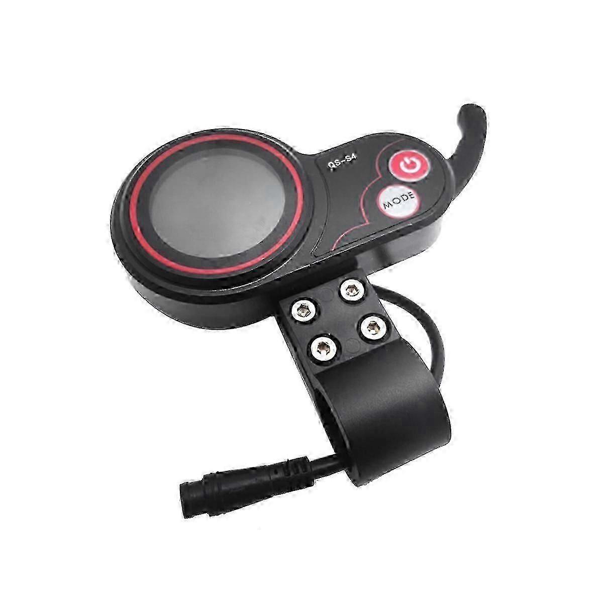 QS-S4 48V-60V Thumb Throttle LCD Display Meter for Zero 8 9 10 8X 10X Electric Scooter 6PIN Display Accessories