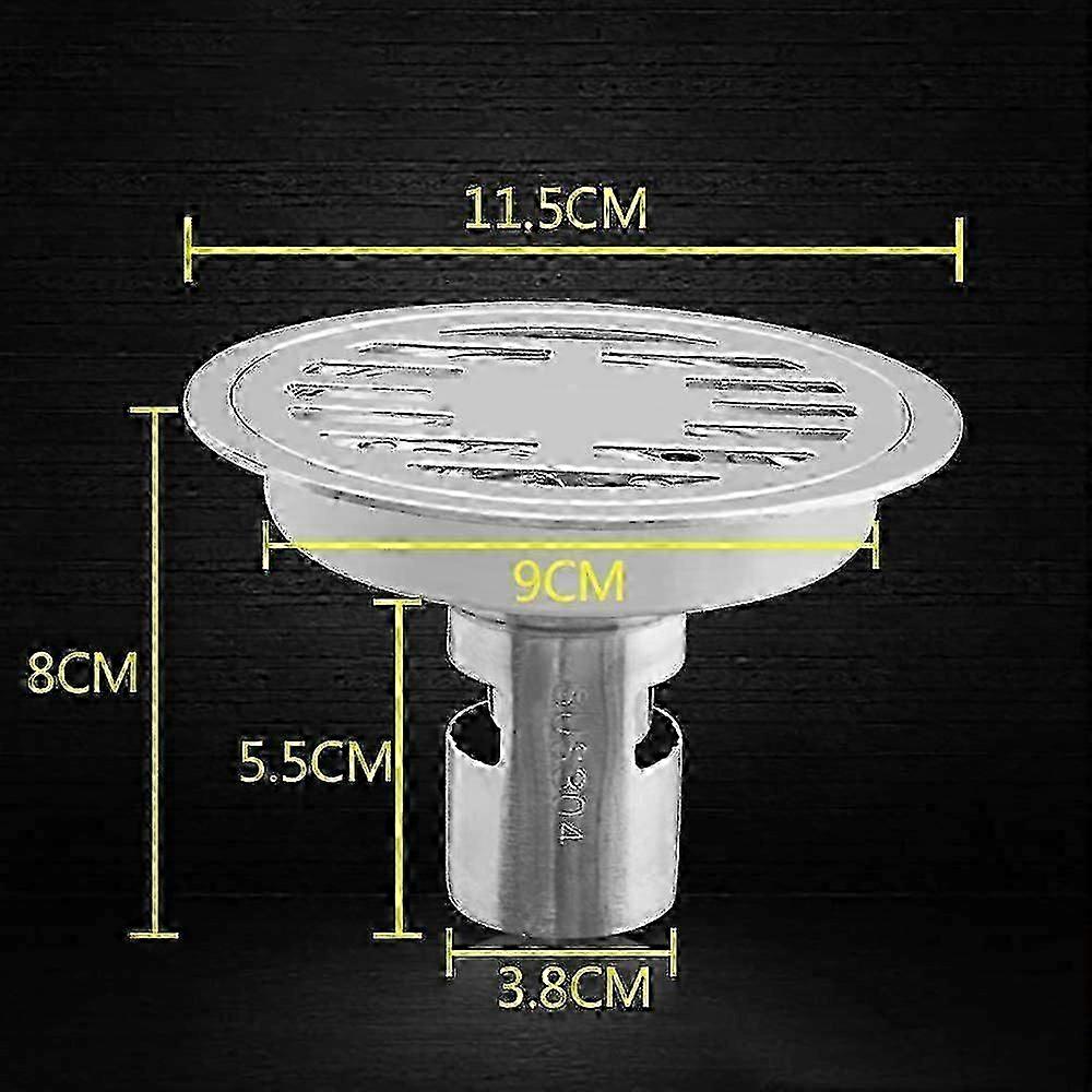 Thick Stainless Steel Floor Drain with Smell Proof Filter