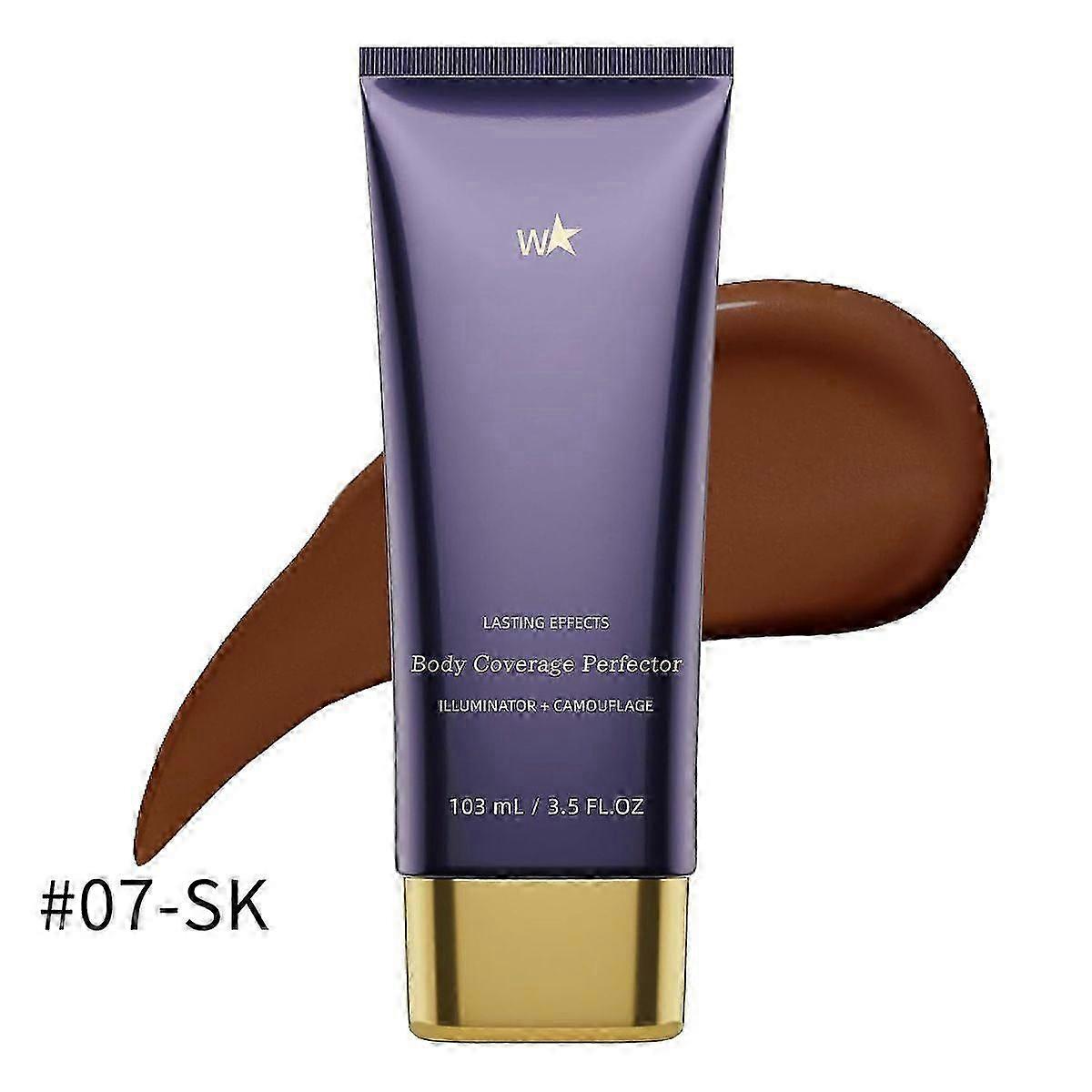 Body Coverage Perfector, All Over Complexion Perfector, Hosszan tartó láb- és testtetoválás Takaró sminkkrém, vízálló, egyenletes bőrtónus