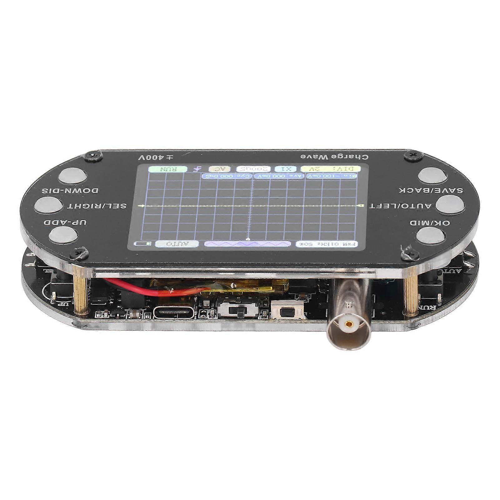 Digital Oscilloscope 2.5MHz Sampling 2.4in TFT Display 320x240 Resolution Signal Waveform Transistor 