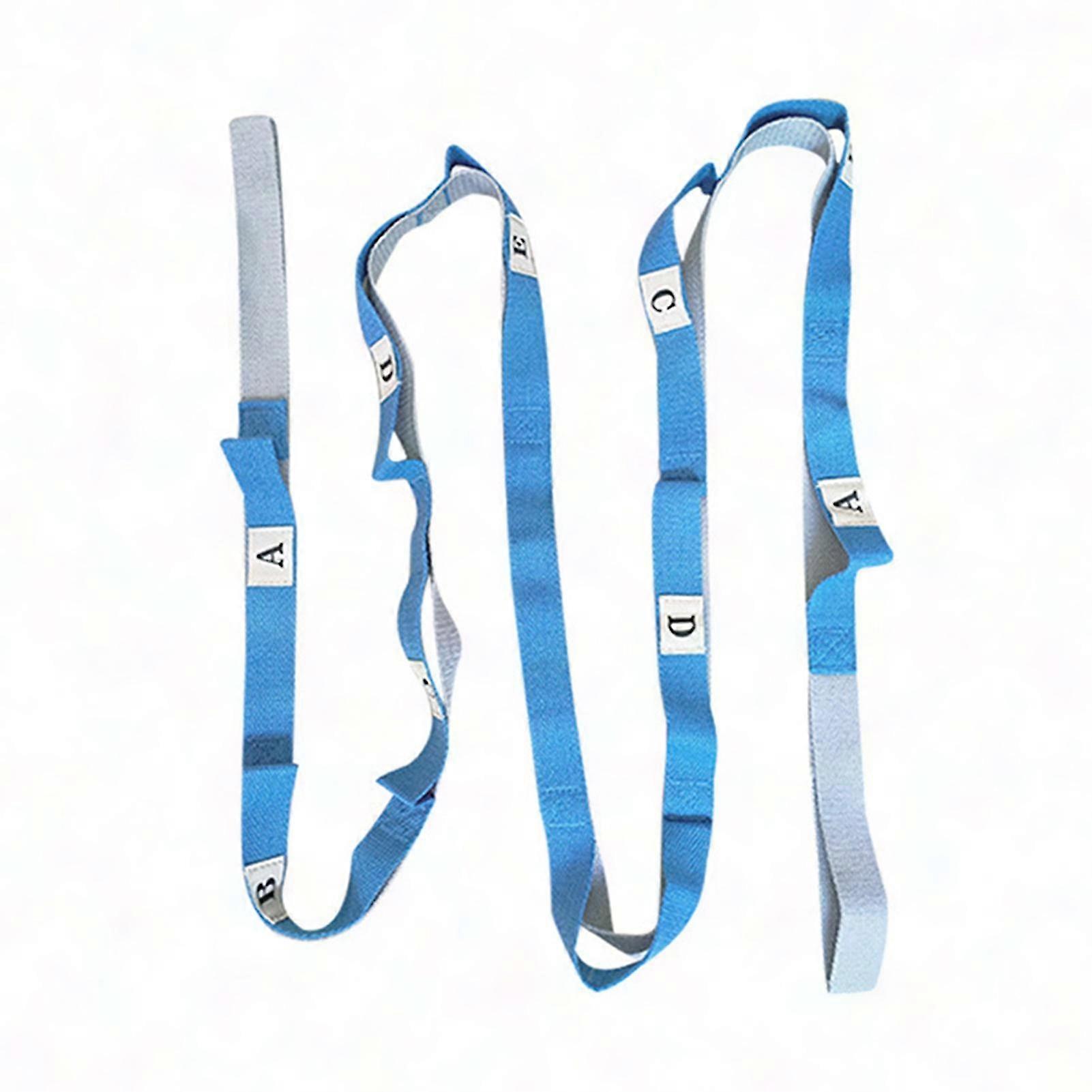 Multi-Loop Non-Elastic Stretch Band for Yoga, Physical Therapy, and Leg Stretching Exercises
