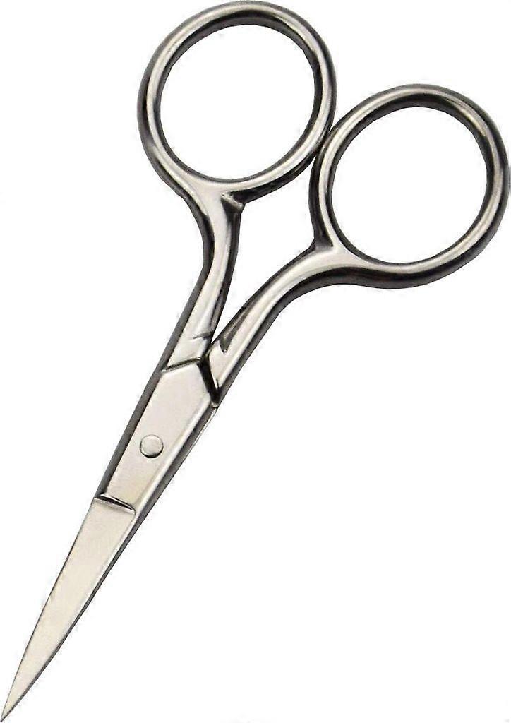 Professional Beauty Scissors for Personal Care Facial Hair Removal and Ear Nose Eyebrow Trimming Stainless Steel Fine Straight Tip Scissors