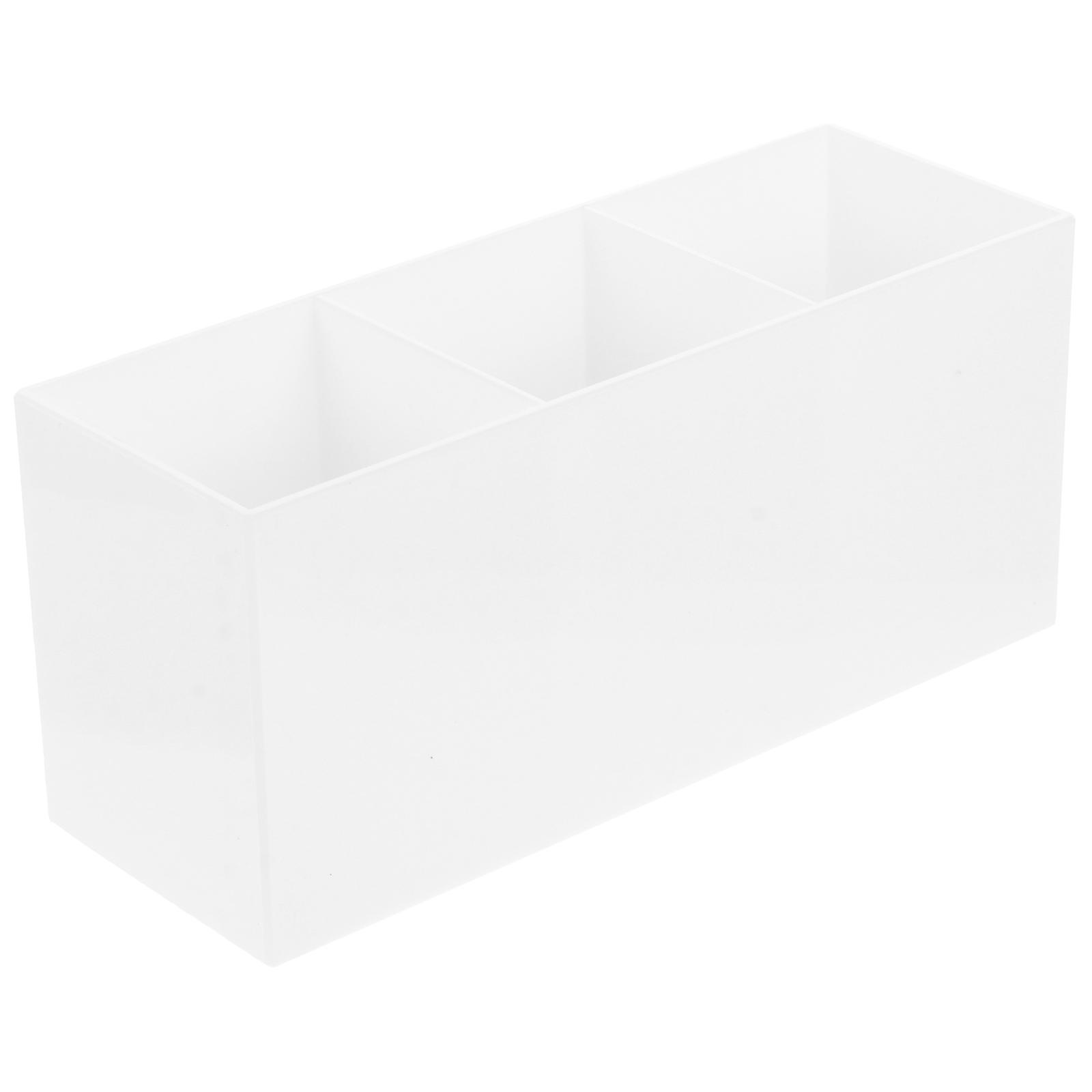 3 Slots Makeup Brush Holder Brush Organizer Cosmetic Storage Container