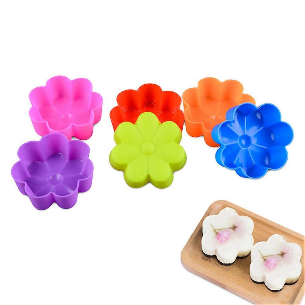 Silicone Cake Mould for Kitchen Use Assorted Color Flexible and Reusable 6 7x6 7x2 5cm