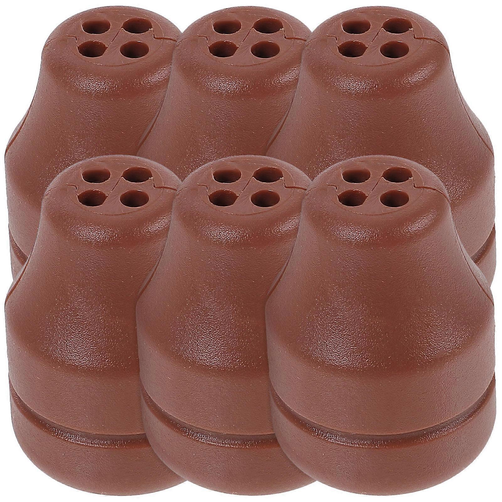 Blind Cord Winder Clear Window Blind Cord Knobs Home Decoration Chocolate 6Pcs