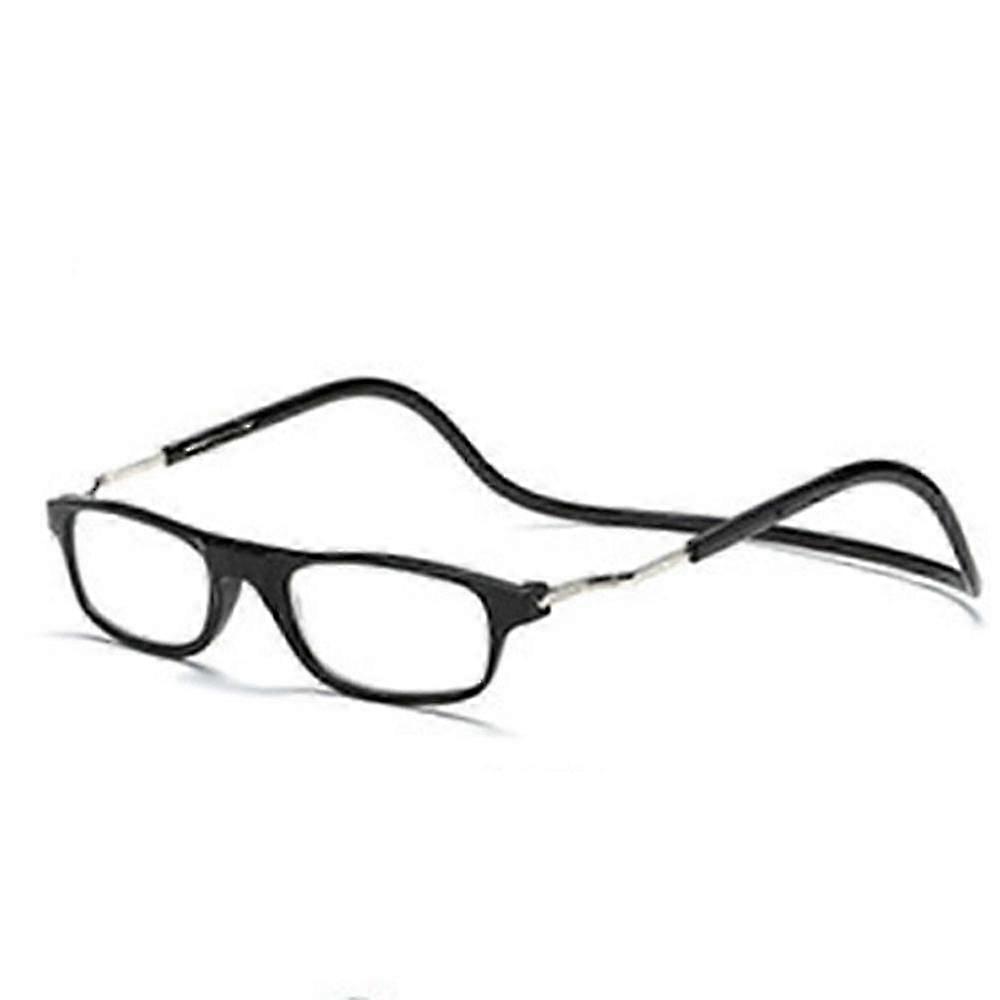 Magnetic Reading Glasses Hanging Folding Eyewear With Front Click Connect Neck Chain For Seniors -YT4