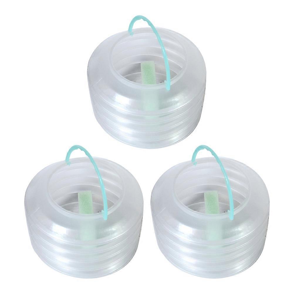 Portable Foldable Design Plastic Wash Bucket With Sponge For Beginners Children 3Pcs