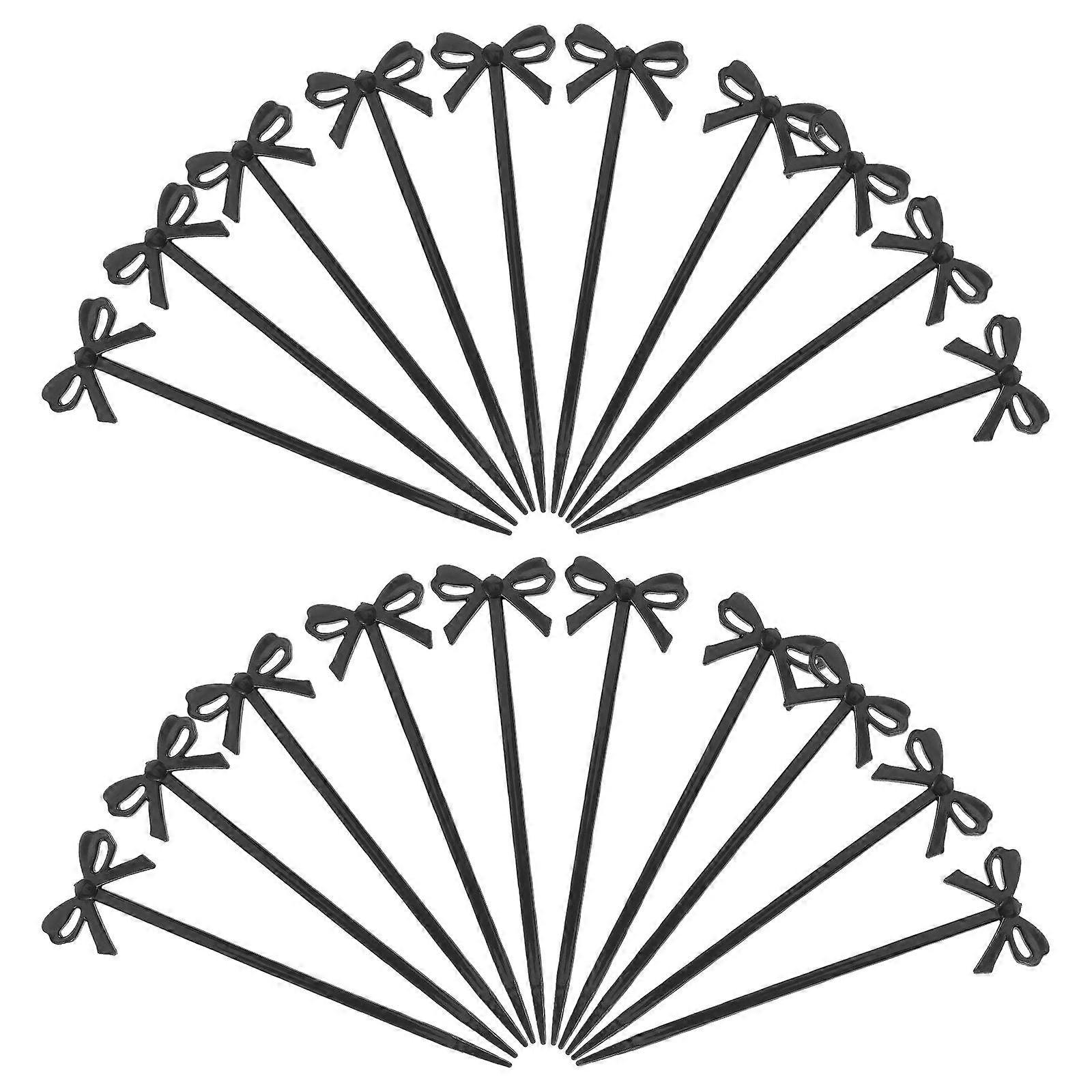Food Toothpicks For Appetizers Bow Design Fruit Picks Practical Not Easily Damaged Deeply Loved By People 30Pcs